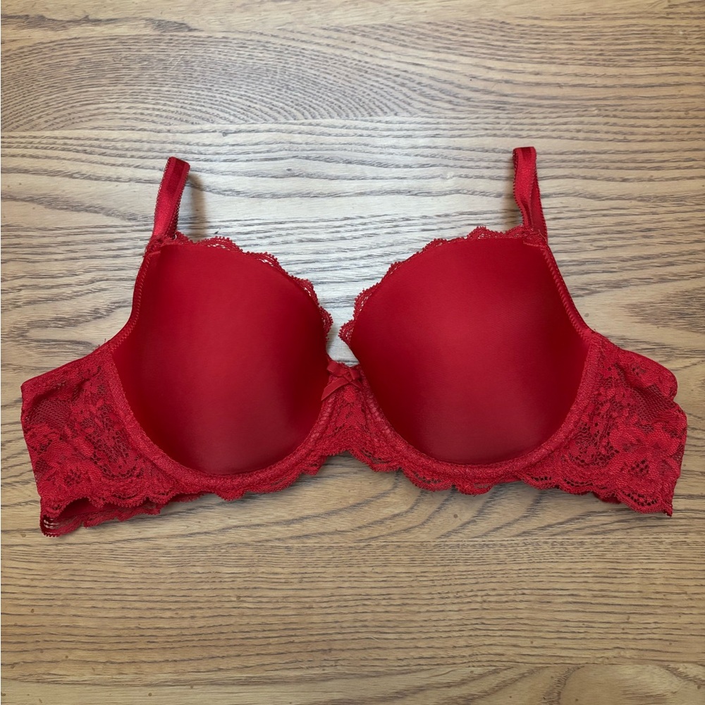Victoria's Secret Red Lace Bra